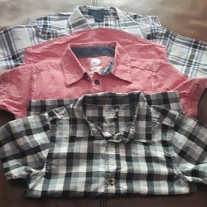 Boy button shirt lot 4/5